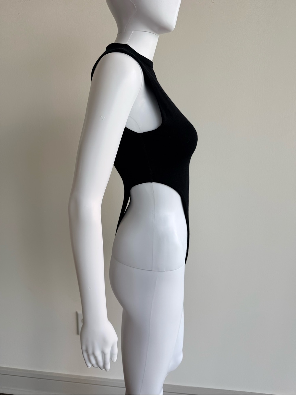 naked wardrobe Black High-cut Sleeveless Bodysuit - Picture 6 of 9